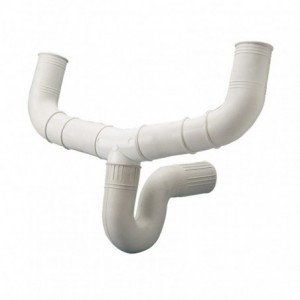 SIFON FLEXIBLE PVC DOBLE...