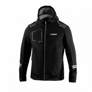 SOFT SHELL GRIS/NEGRO TALLA S