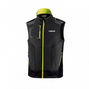 CHALECO GRIS/AMARILLO TALLA L