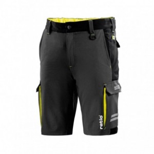 BERMUDA GRIS/AMARILLO TALLA S