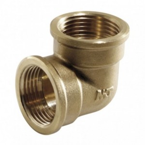 CODO 90 LATÓN ROSCADO H-H  3/8