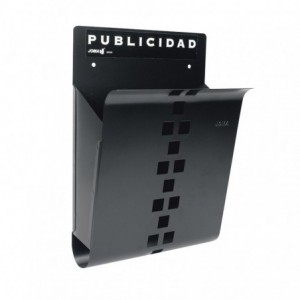 CESTA PUBLIC. ACERO.NEGRO...
