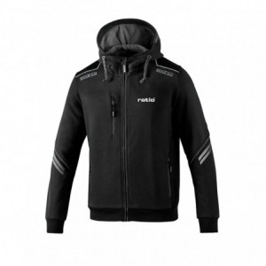 SUDADERA GRIS/NEGRO TALLA XL