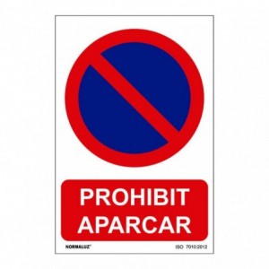 SEÑAL PROHIBIT APARCAR PVC...