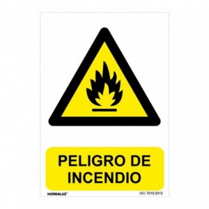 SEÑAL PELIGRO DE INCENDIO...