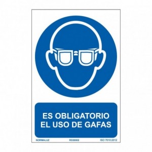 SEÑAL OBLIG EL USO DE GAFAS...
