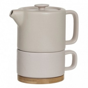 TETERA CERAMICA BEIGE. NATURE