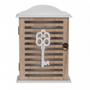 CAJA BLANCA MADERA P/LLAVES...