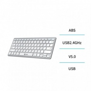 TECLADO BT SLIM BLANCO UNICO