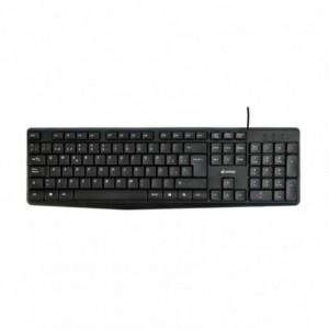 TECLADO CON CABLE USB NEGRO...