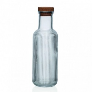 BOTELLA TRANSPARENTE RAYAS...