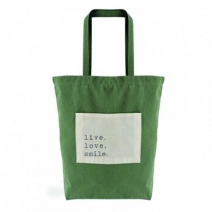 BOLSA ALGODON BOLSILLO VERDE