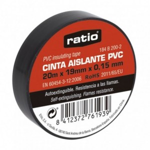 CINTA AISLANTE 19X20M NEGRA...