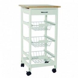 CARRO AUXILIAR COCINA BLANCO