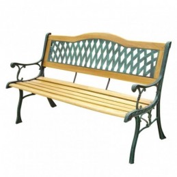 BANCO FORJA 122 CM RESPALDO...