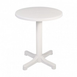 MESA BALCÓN Ø 60 CM. BLANCA