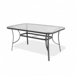 MESA ACERO 150X90XH70 CM.