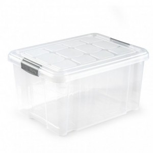 CAJA PLAST. 16L. PLATA...