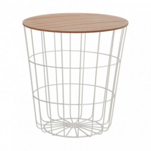 MESA MADERA/ACERO Ø 39X41...