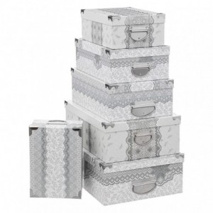 PACK 6 CAJAS CARTON RECT....