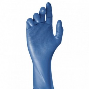 GUANTE DESECH. NITRILO AZUL...