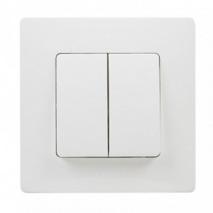 DOBLE CONMUTADOR BLANCO...