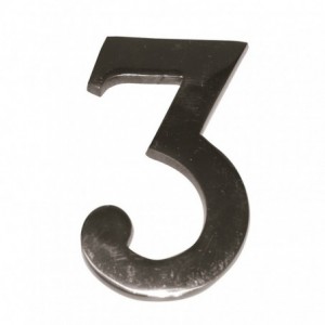 NUMERO NIQUEL MATE 10 CM N...